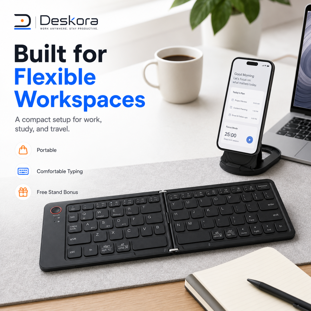 Portable Bluetooth Keyboard