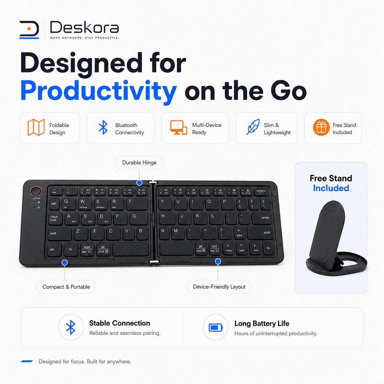 Portable Bluetooth Keyboard