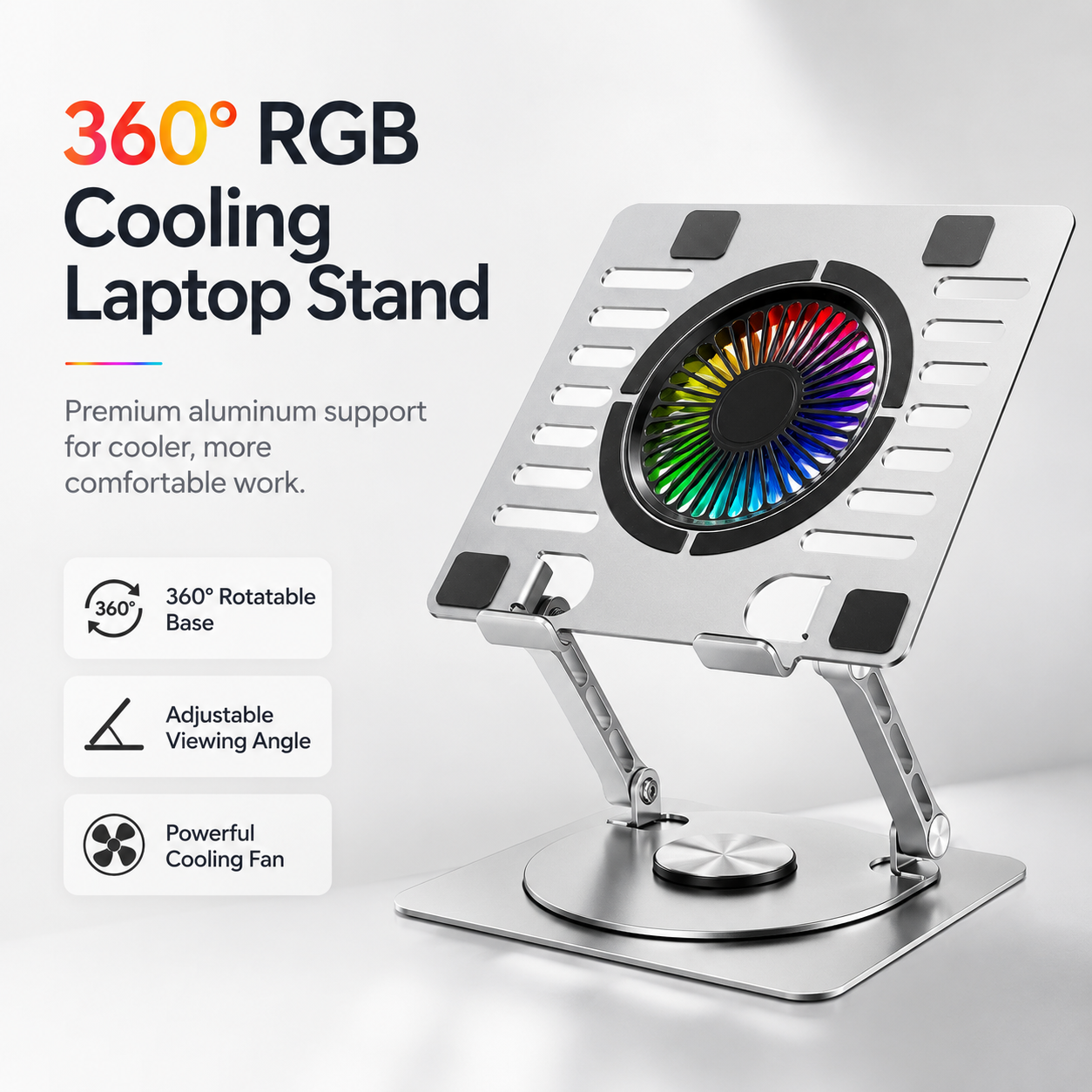 360 RGB Laptop Stand