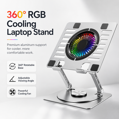 360 RGB Laptop Stand