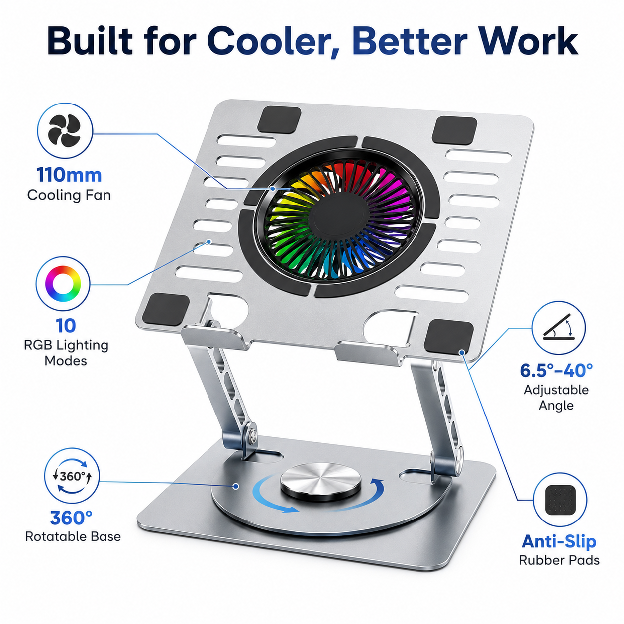 360 RGB Laptop Stand