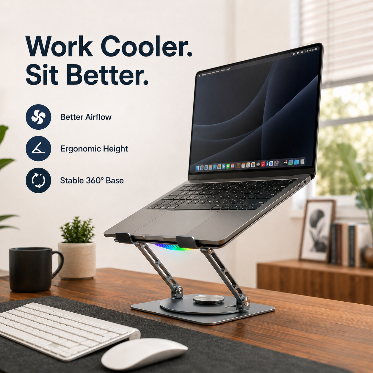 360 RGB Laptop Stand