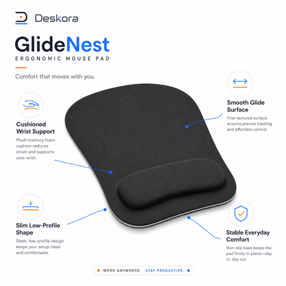 GlideNest Ergonomic MousePad