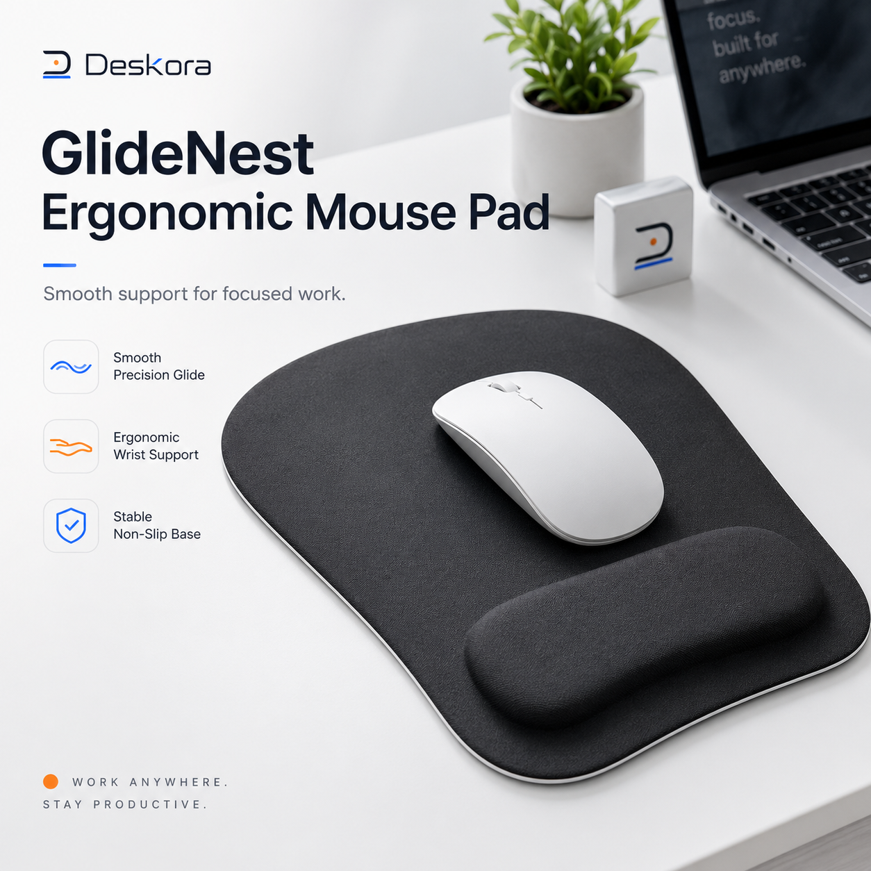 GlideNest Ergonomic MousePad